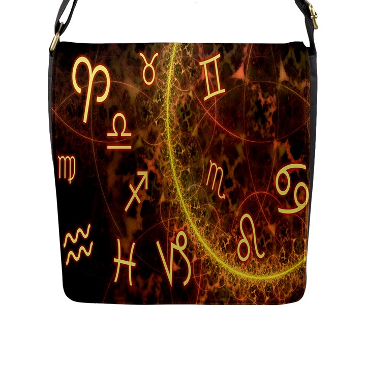 Romance Zodiac Star Space Flap Messenger Bag (L) 