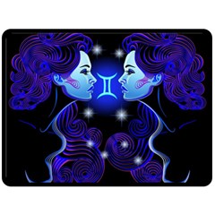 Sign Gemini Zodiac Fleece Blanket (large)  by Mariart