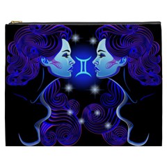 Sign Gemini Zodiac Cosmetic Bag (xxxl)  by Mariart