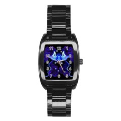 Sign Gemini Zodiac Stainless Steel Barrel Watch by Mariart