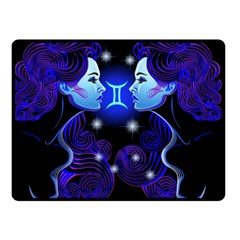 Sign Gemini Zodiac Double Sided Fleece Blanket (small)  by Mariart