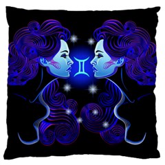 Sign Gemini Zodiac Large Flano Cushion Case (two Sides) by Mariart