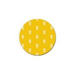 Waveform Disco Wahlin Retina White Yellow Vertical Golf Ball Marker