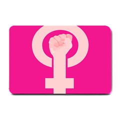 Women Safety Feminist Nail Strong Pink Circle Polka Small Doormat 