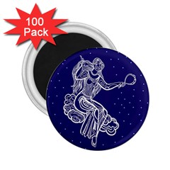 Virgo Zodiac Star 2 25  Magnets (100 Pack) 