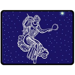Virgo Zodiac Star Fleece Blanket (large) 