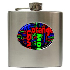 Writing Color Rainbow Hip Flask (6 Oz) by Mariart