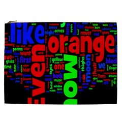 Writing Color Rainbow Cosmetic Bag (xxl) 