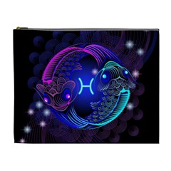 Sign Pisces Zodiac Cosmetic Bag (xl)