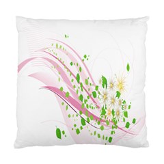 Sunflower Flower Floral Leaf Line Wave Chevron Pink Standard Cushion Case (two Sides)