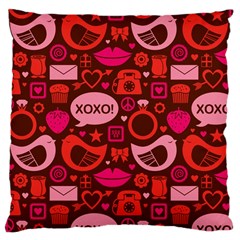 Xoxo! Large Cushion Case (two Sides) by Nexatart