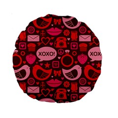 Xoxo! Standard 15  Premium Round Cushions by Nexatart