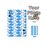 Fish Pattern Background Playing Cards 54 (Mini)  Front - Club6