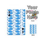 Fish Pattern Background Playing Cards 54 (Mini)  Front - Spade8