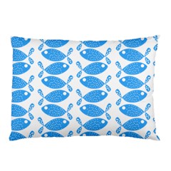 Fish Pattern Background Pillow Case (two Sides) by Nexatart