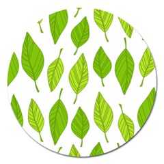 Spring Pattern Magnet 5  (round)