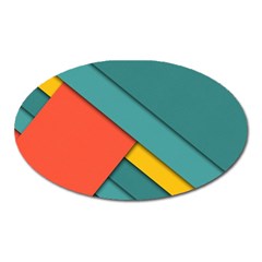 Color Schemes Material Design Wallpaper Oval Magnet by Nexatart