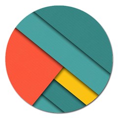 Color Schemes Material Design Wallpaper Magnet 5  (round) by Nexatart