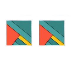 Color Schemes Material Design Wallpaper Cufflinks (square) by Nexatart