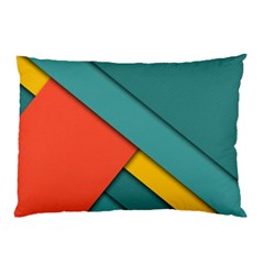 Color Schemes Material Design Wallpaper Pillow Case (two Sides) by Nexatart