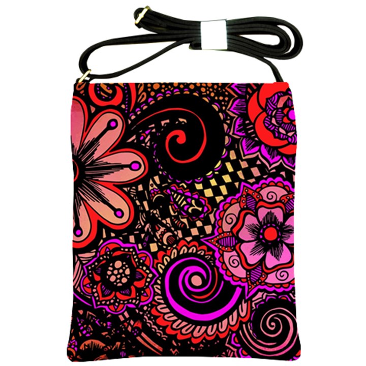 Sunset Floral Shoulder Sling Bags