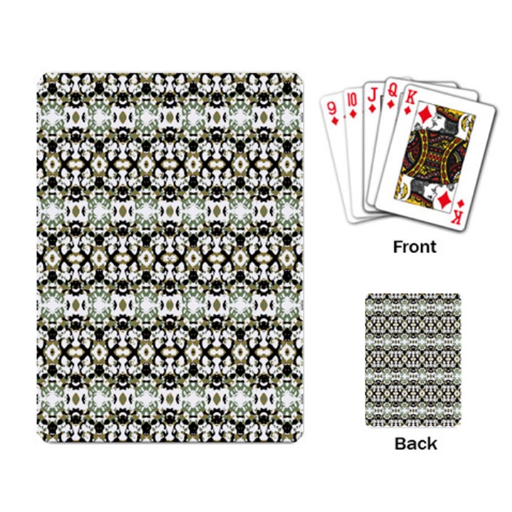 Abstract Camouflage Playing Card