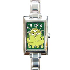 The Most Ugly Alien Ever Rectangle Italian Charm Watch by Catifornia