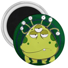 The Most Ugly Alien Ever 3  Magnets by Catifornia