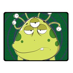 The Most Ugly Alien Ever Double Sided Fleece Blanket (small)  by Catifornia