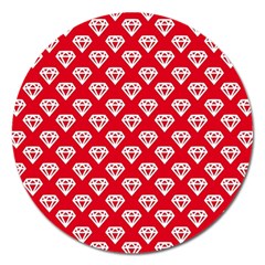 Diamond Pattern Magnet 5  (Round)