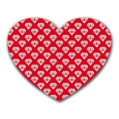 Diamond Pattern Heart Mousepads