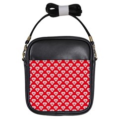 Diamond Pattern Girls Sling Bags