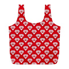 Diamond Pattern Full Print Recycle Bags (L) 