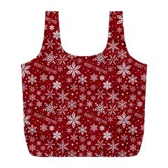 Merry Christmas Pattern Full Print Recycle Bags (l)  by Nexatart