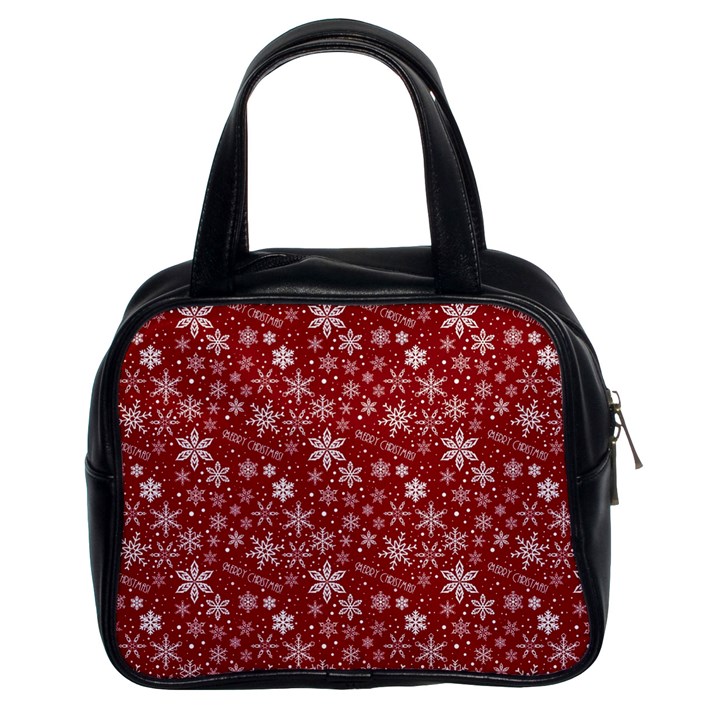 Merry Christmas Pattern Classic Handbags (2 Sides)