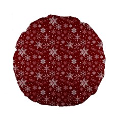 Merry Christmas Pattern Standard 15  Premium Flano Round Cushions by Nexatart