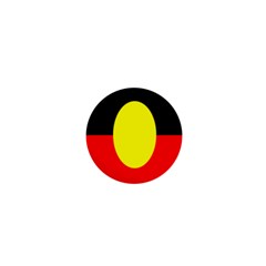 Flag Of Australian Aborigines 1  Mini Buttons by Nexatart