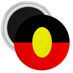 Flag Of Australian Aborigines 3  Magnets by Nexatart