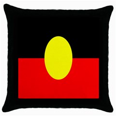 Flag Of Australian Aborigines Throw Pillow Case (black)