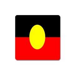 Flag Of Australian Aborigines Square Magnet by Nexatart