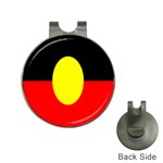 Flag Of Australian Aborigines Hat Clips with Golf Markers Front