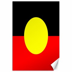 Flag Of Australian Aborigines Canvas 20  X 30   by Nexatart