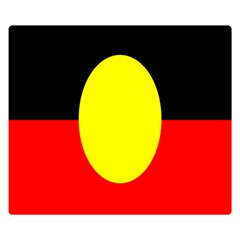 Flag Of Australian Aborigines Double Sided Flano Blanket (small)  by Nexatart
