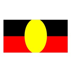 Flag Of Australian Aborigines Satin Shawl by Nexatart