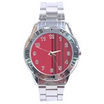 Lines Stainless Steel Analogue Watch Front