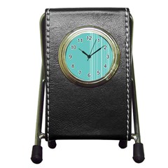 Lines Pen Holder Desk Clocks