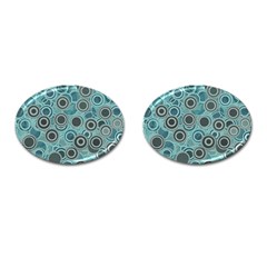 Abstract Aquatic Dream Cufflinks (oval) by Ivana