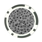 Abstract Grey End Of Day Poker Chip Card Guard Back