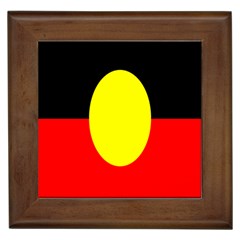 Flag Of Australian Aborigines Framed Tiles by Nexatart