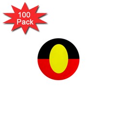 Flag Of Australian Aborigines 1  Mini Magnets (100 Pack) 